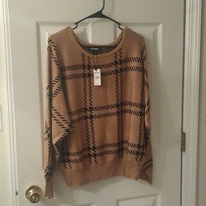 Tan plaid sweater